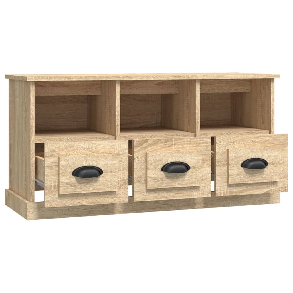vidaXL Comodă TV, stejar sonoma, 100x35x50 cm, lemn prelucrat vidaXL Comodă TV, stejar sonoma, 100x35x50 cm, lemn prelucrat