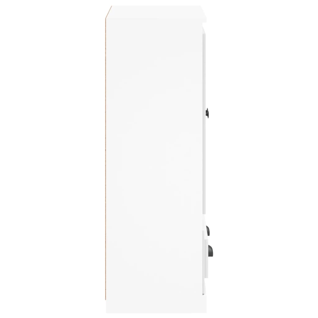 vidaXL Dulap înalt, alb, 60x35,5x103,5 cm, lemn prelucrat