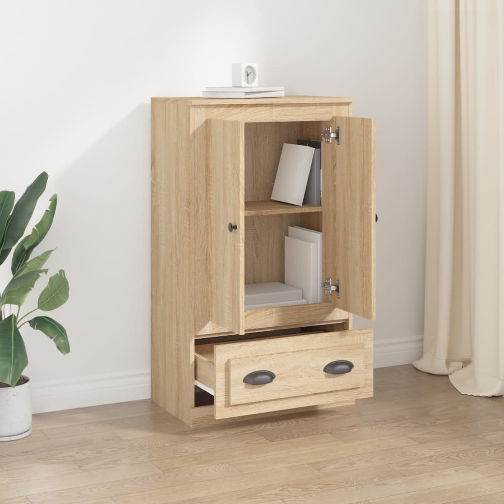 vidaXL Dulap înalt, stejar sonoma, 60x35,5x103,5 cm, lemn prelucrat vidaXL Dulap înalt, stejar sonoma, 60x35,5x103,5 cm, lemn prelucrat