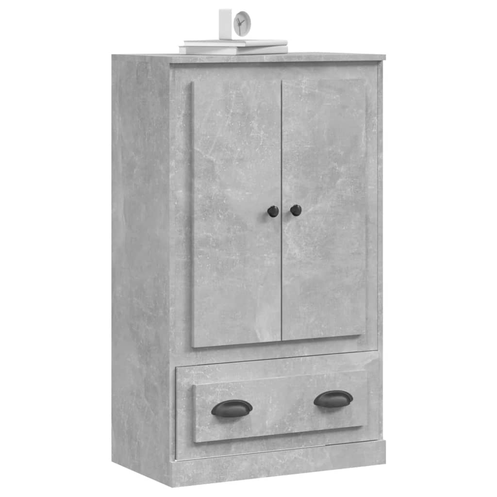 vidaXL Dulap înalt, gri beton, 60x35,5x103,5 cm, lemn prelucrat vidaXL Dulap înalt, gri beton, 60x35,5x103,5 cm, lemn prelucrat