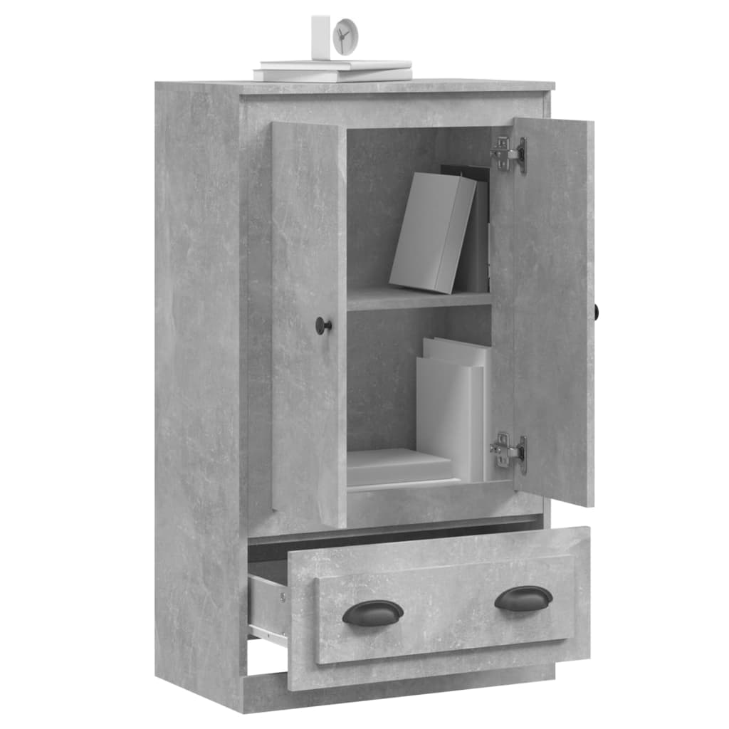 vidaXL Dulap înalt, gri beton, 60x35,5x103,5 cm, lemn prelucrat vidaXL Dulap înalt, gri beton, 60x35,5x103,5 cm, lemn prelucrat