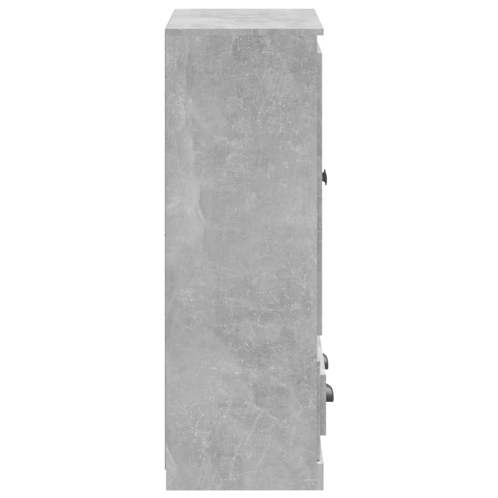vidaXL Dulap înalt, gri beton, 60x35,5x103,5 cm, lemn prelucrat vidaXL Dulap înalt, gri beton, 60x35,5x103,5 cm, lemn prelucrat