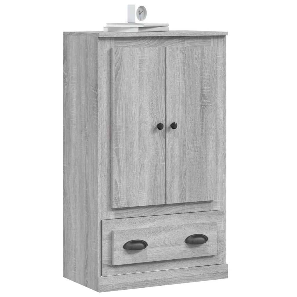 vidaXL Dulap înalt, sonoma gri, 60x35,5x103,5 cm, lemn prelucrat