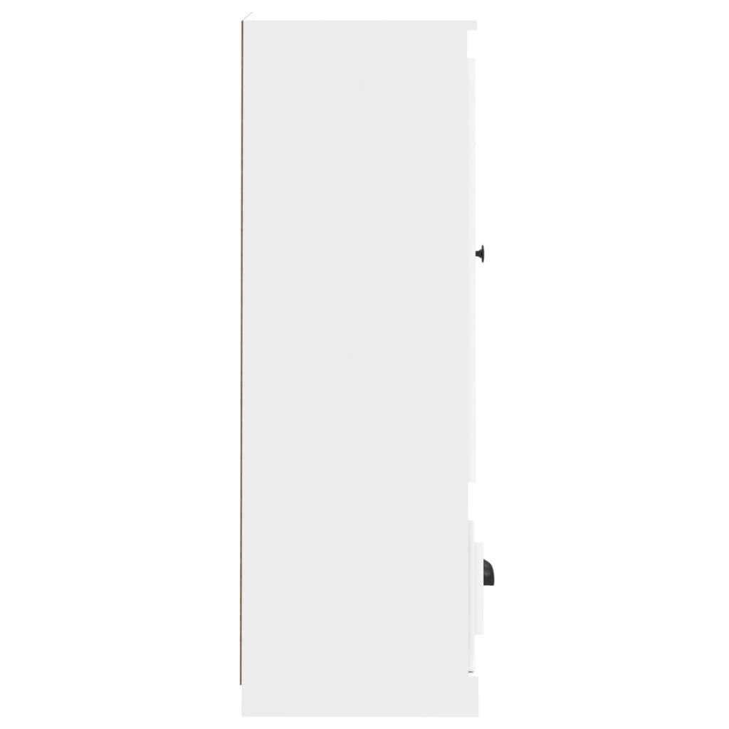 vidaXL Dulap înalt, alb, 36x35,5x103,5 cm, lemn compozit vidaXL Dulap înalt, alb, 36x35,5x103,5 cm, lemn compozit
