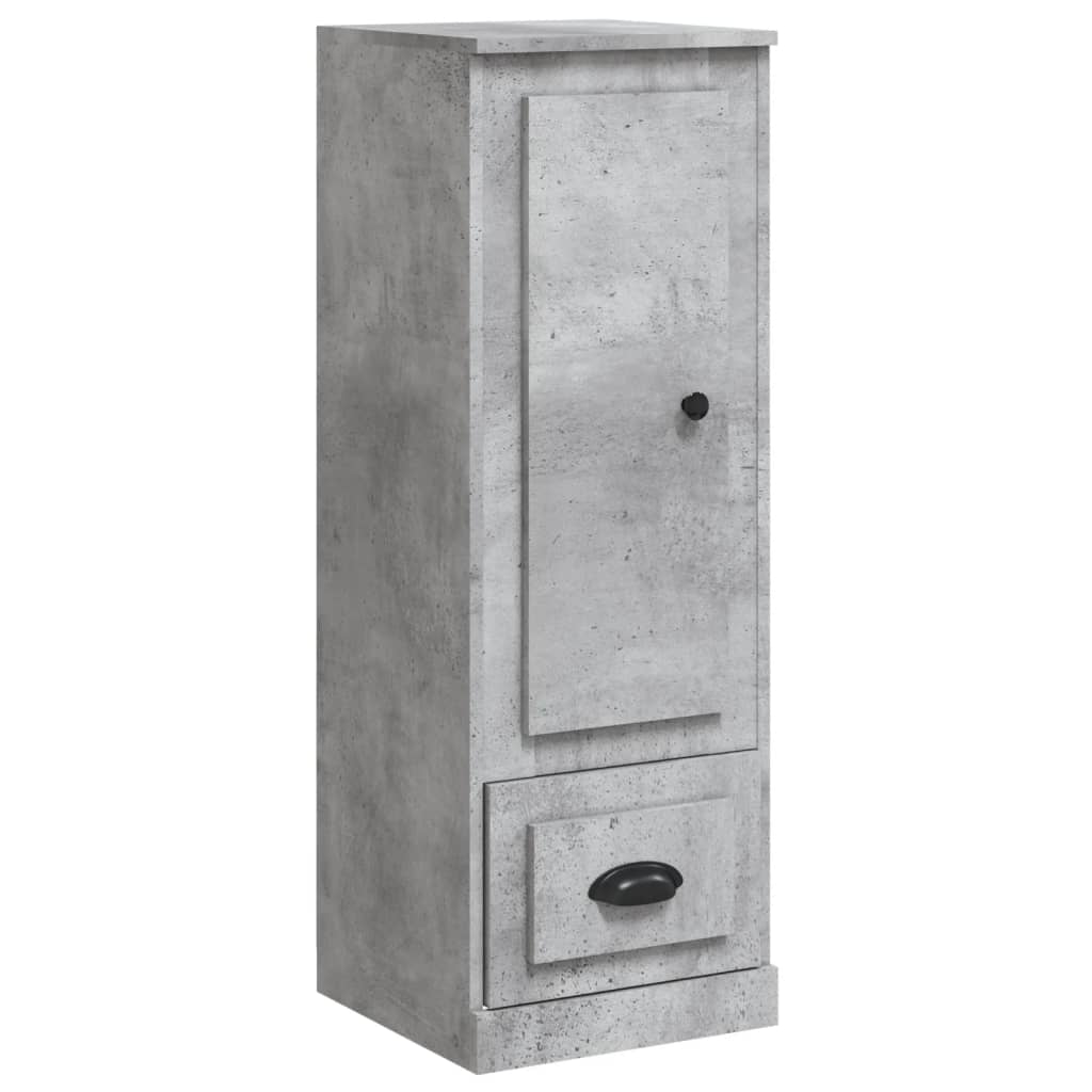vidaXL Dulap înalt, gri beton, 36x35,5x103,5 cm, lemn compozit