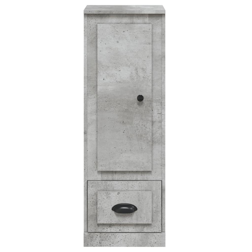 vidaXL Dulap înalt, gri beton, 36x35,5x103,5 cm, lemn compozit