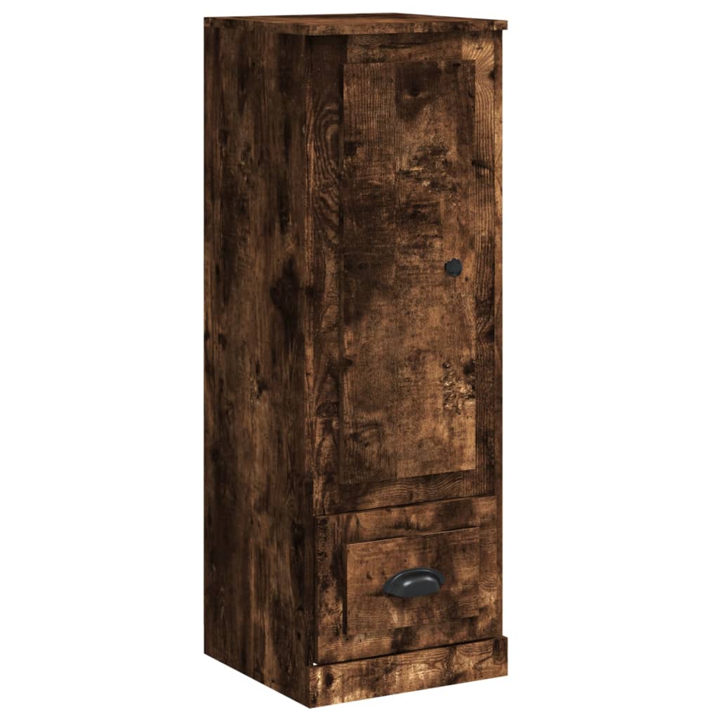 vidaXL Dulap înalt, stejar fumuriu, 36x35,5x103,5 cm, lemn compozit