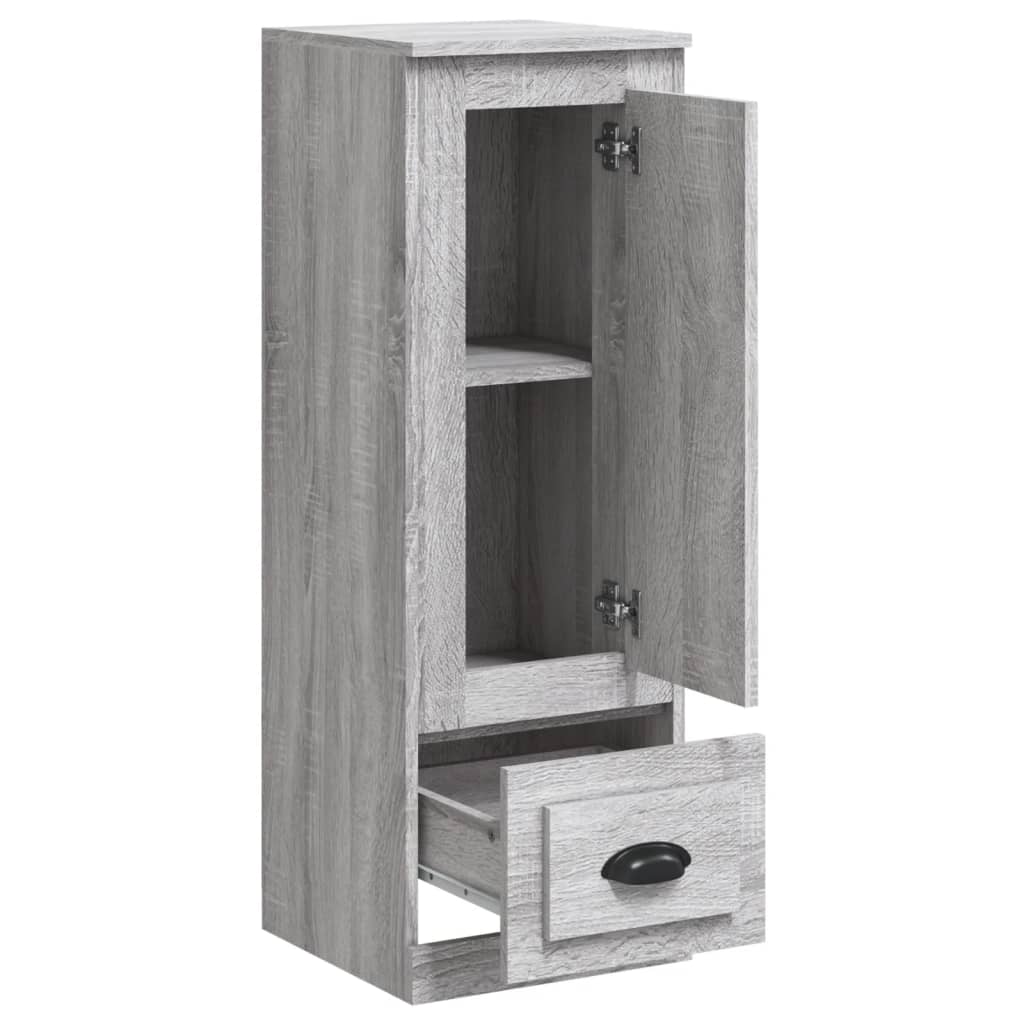 vidaXL Dulap înalt, gri sonoma, 36x35,5x103,5 cm, lemn compozit