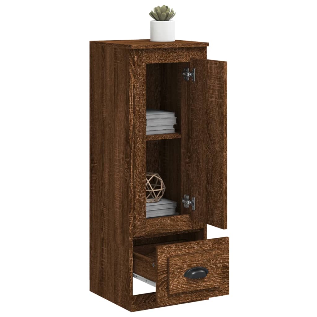 vidaXL Dulap înalt, stejar maro, 36x35,5x103,5 cm, lemn compozit