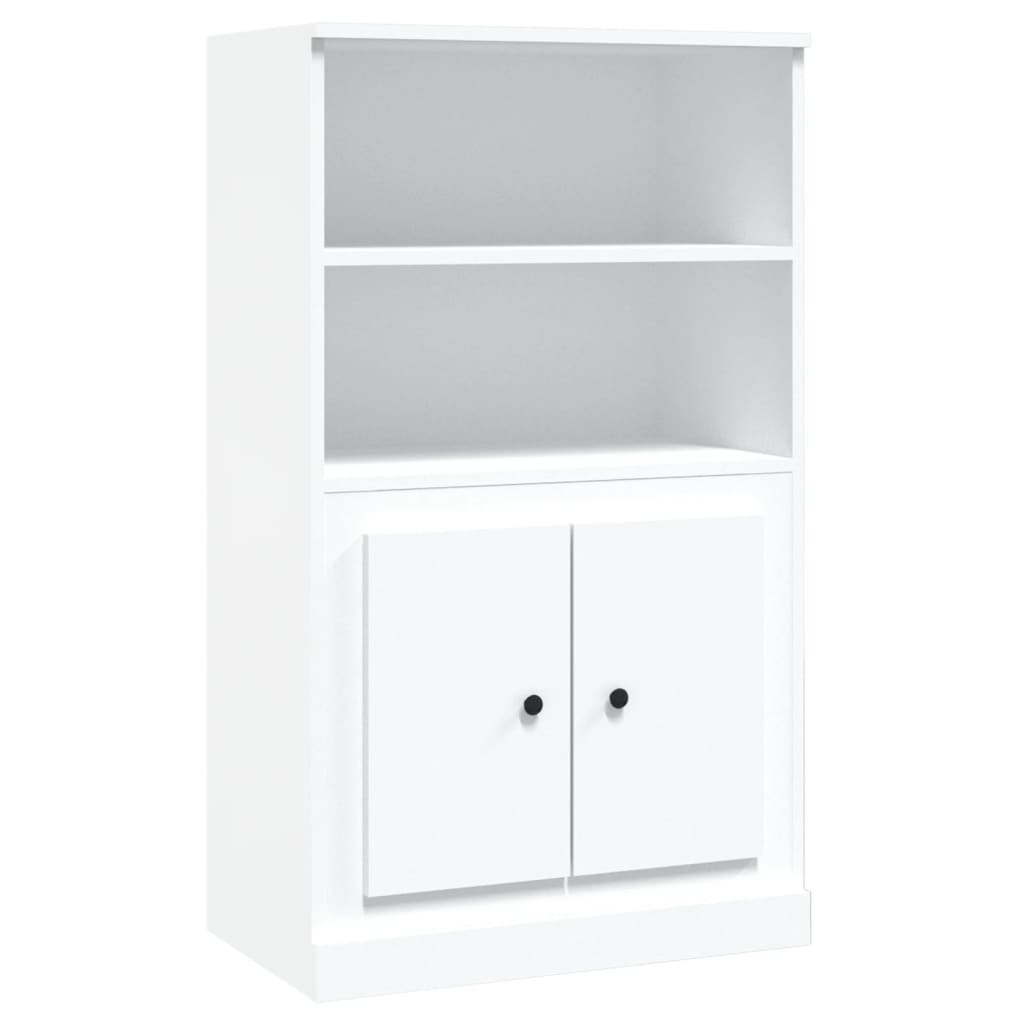 vidaXL Dulap înalt, alb, 60x35,5x103,5 cm, lemn prelucrat