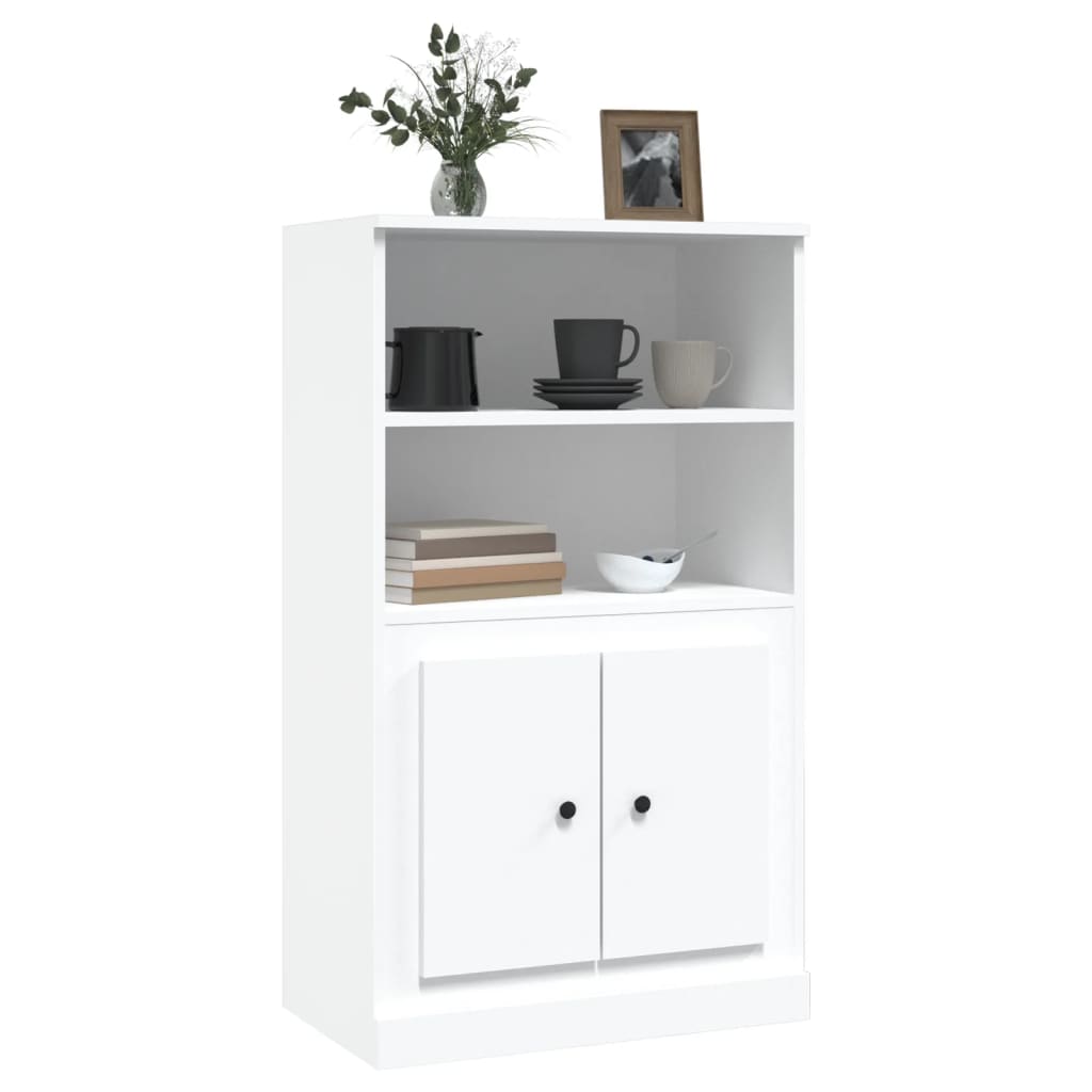 vidaXL Dulap înalt, alb, 60x35,5x103,5 cm, lemn prelucrat