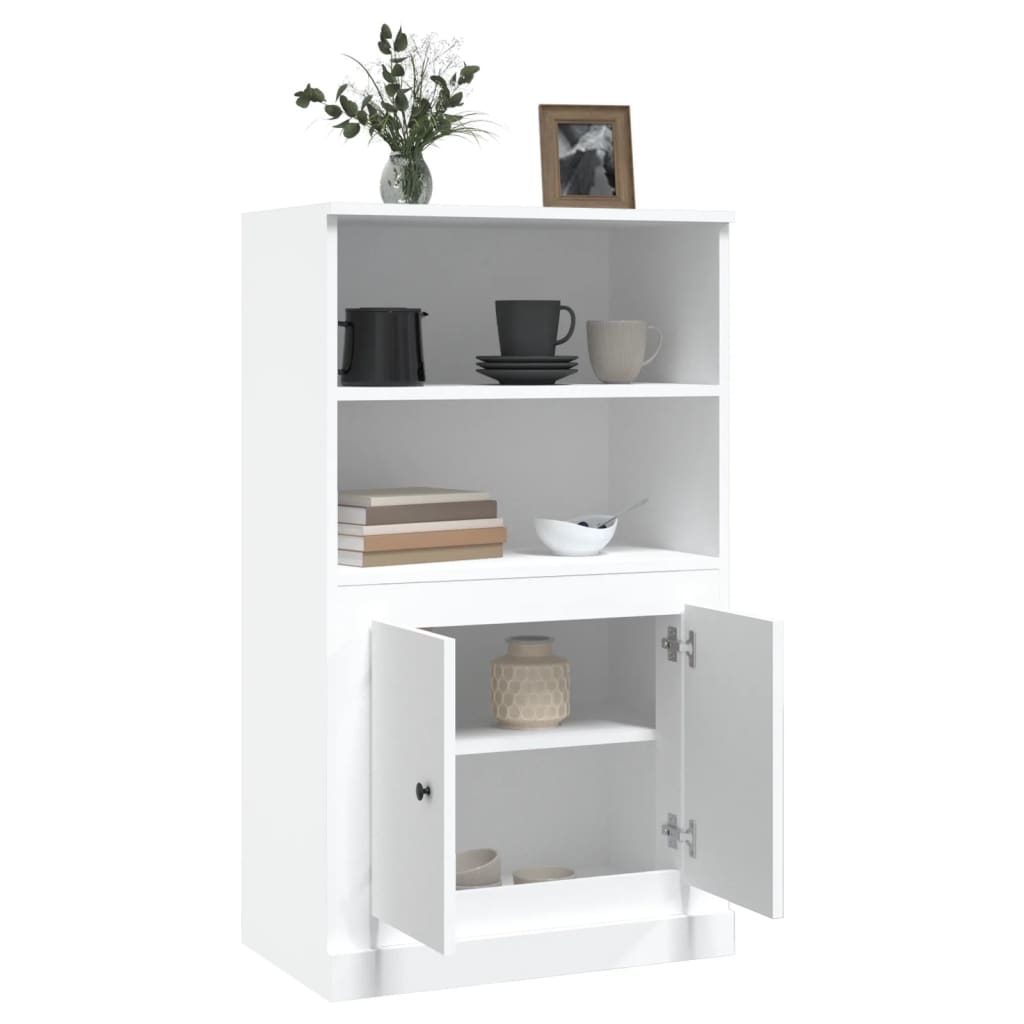 vidaXL Dulap înalt, alb, 60x35,5x103,5 cm, lemn prelucrat