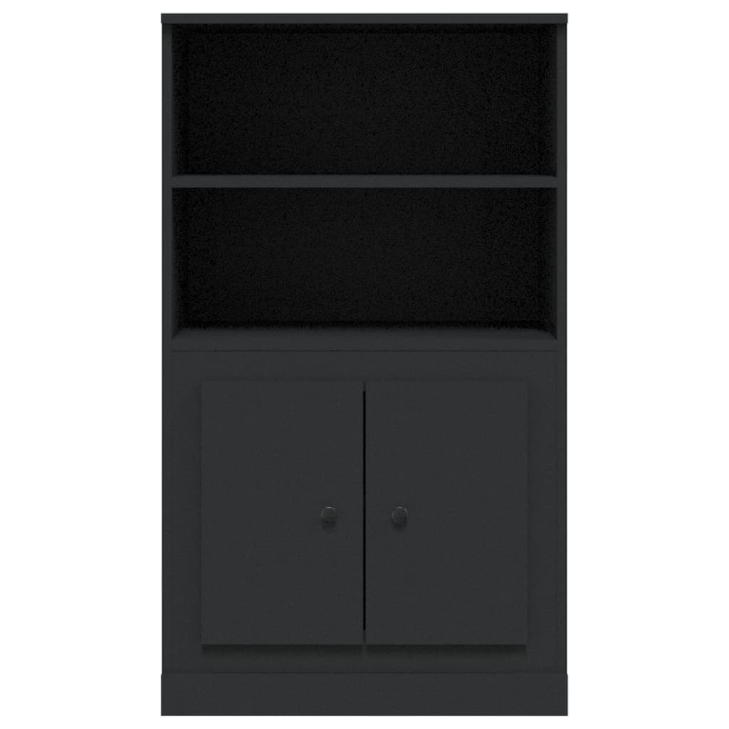 vidaXL Dulap înalt, negru, 60x35,5x103,5 cm, lemn prelucrat