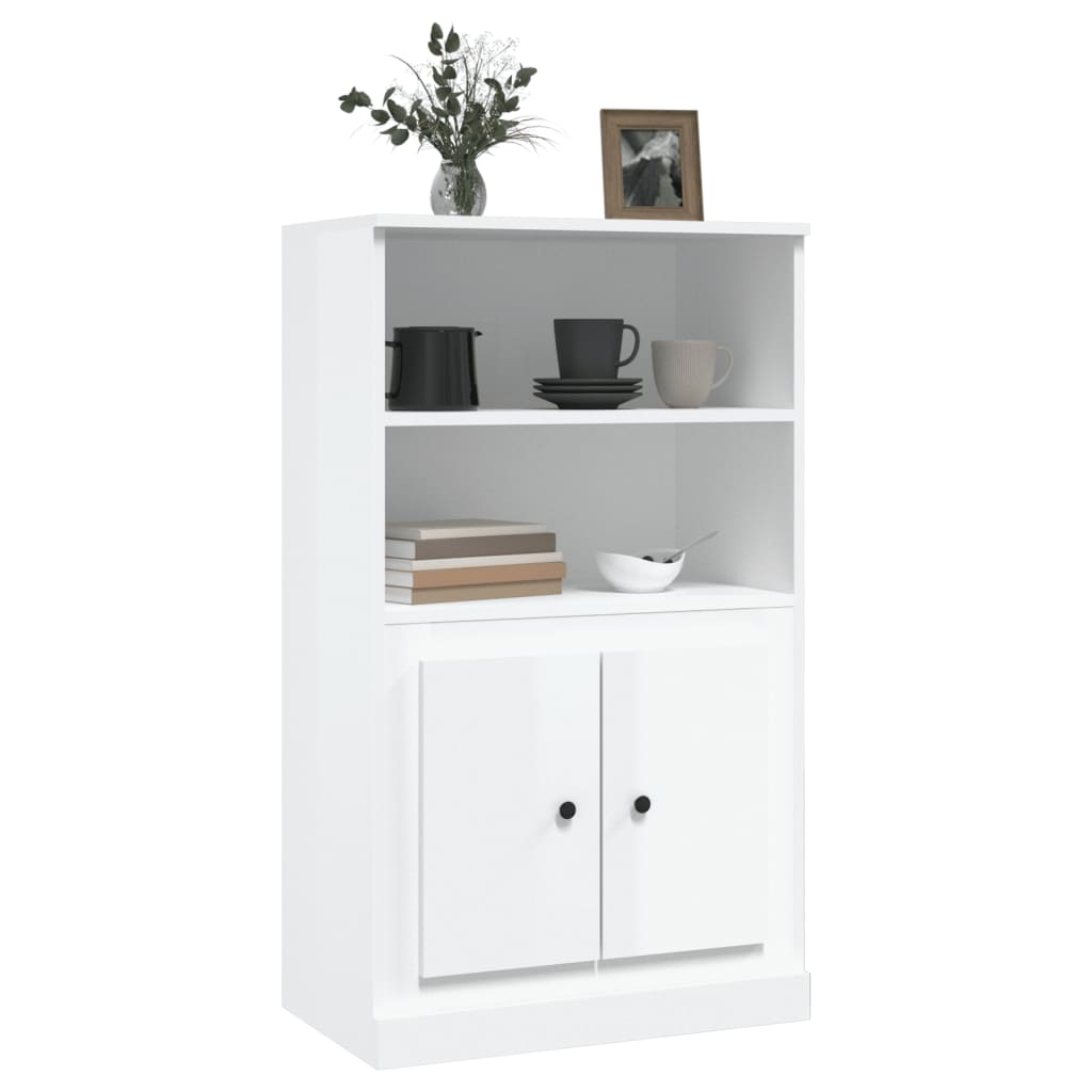 vidaXL Dulap înalt, alb extralucios, 60x35,5x103,5 cm, lemn prelucrat vidaXL Dulap înalt, alb extralucios, 60x35,5x103,5 cm, lemn prelucrat