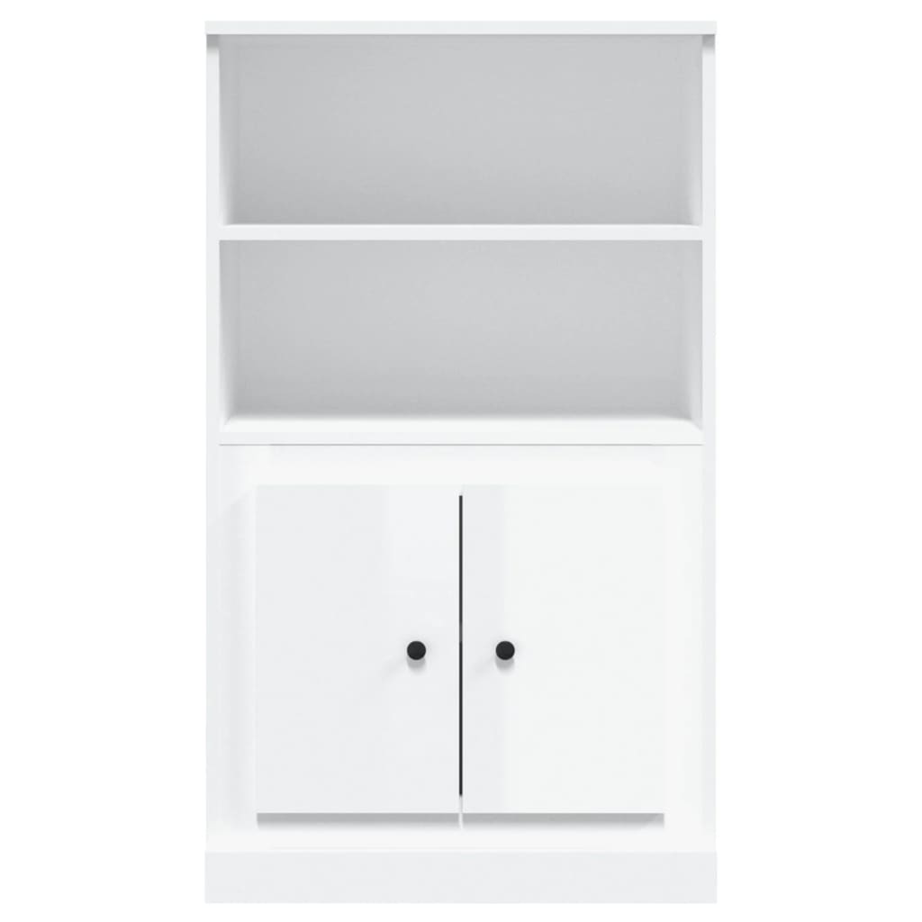 vidaXL Dulap înalt, alb extralucios, 60x35,5x103,5 cm, lemn prelucrat vidaXL Dulap înalt, alb extralucios, 60x35,5x103,5 cm, lemn prelucrat