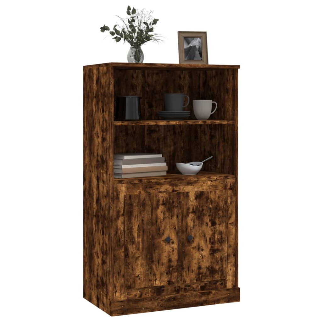 vidaXL Dulap înalt, stejar afumat, 60x35,5x103,5 cm, lemn prelucrat