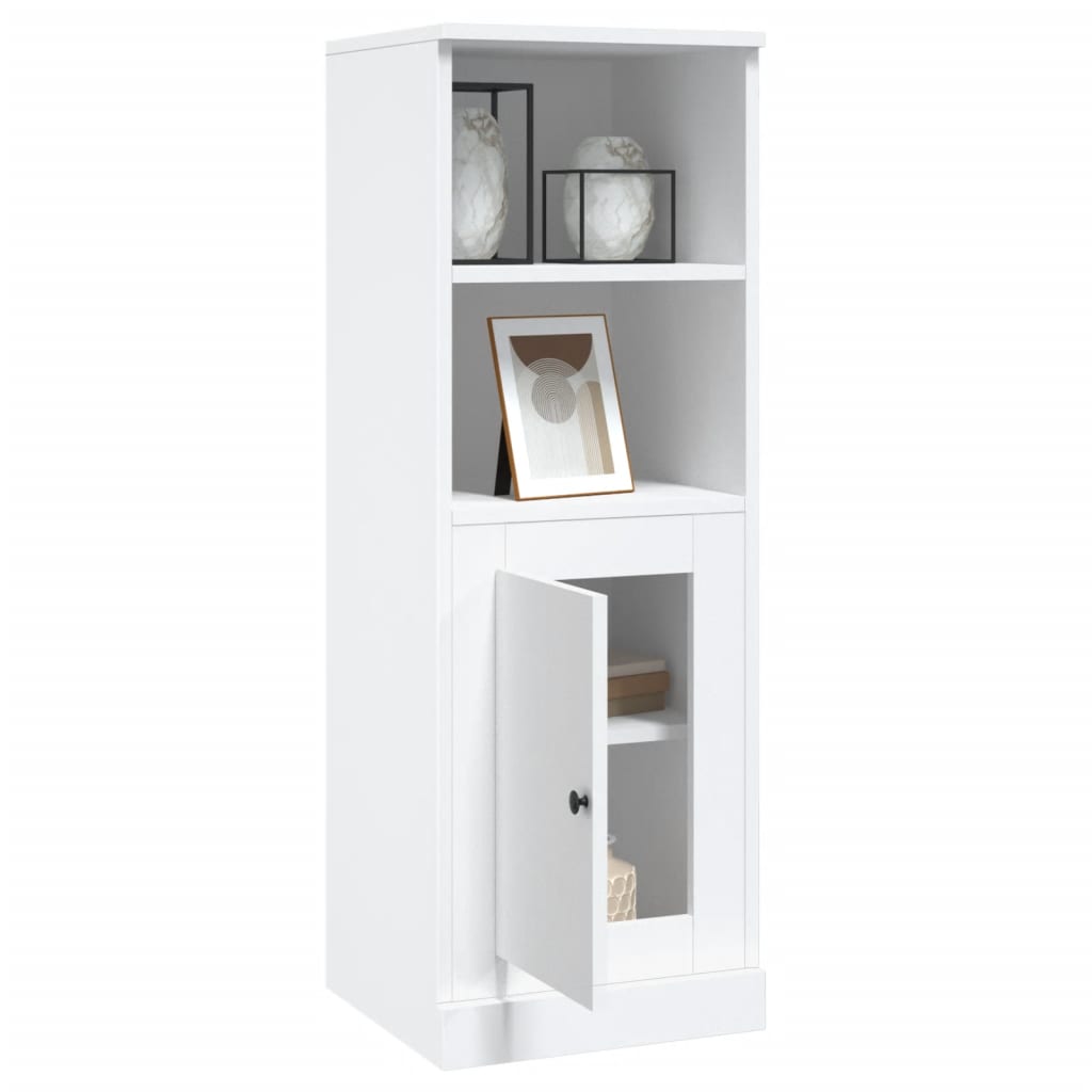 vidaXL Dulap înalt, alb, 36x35,5x103,5 cm, lemn compozit