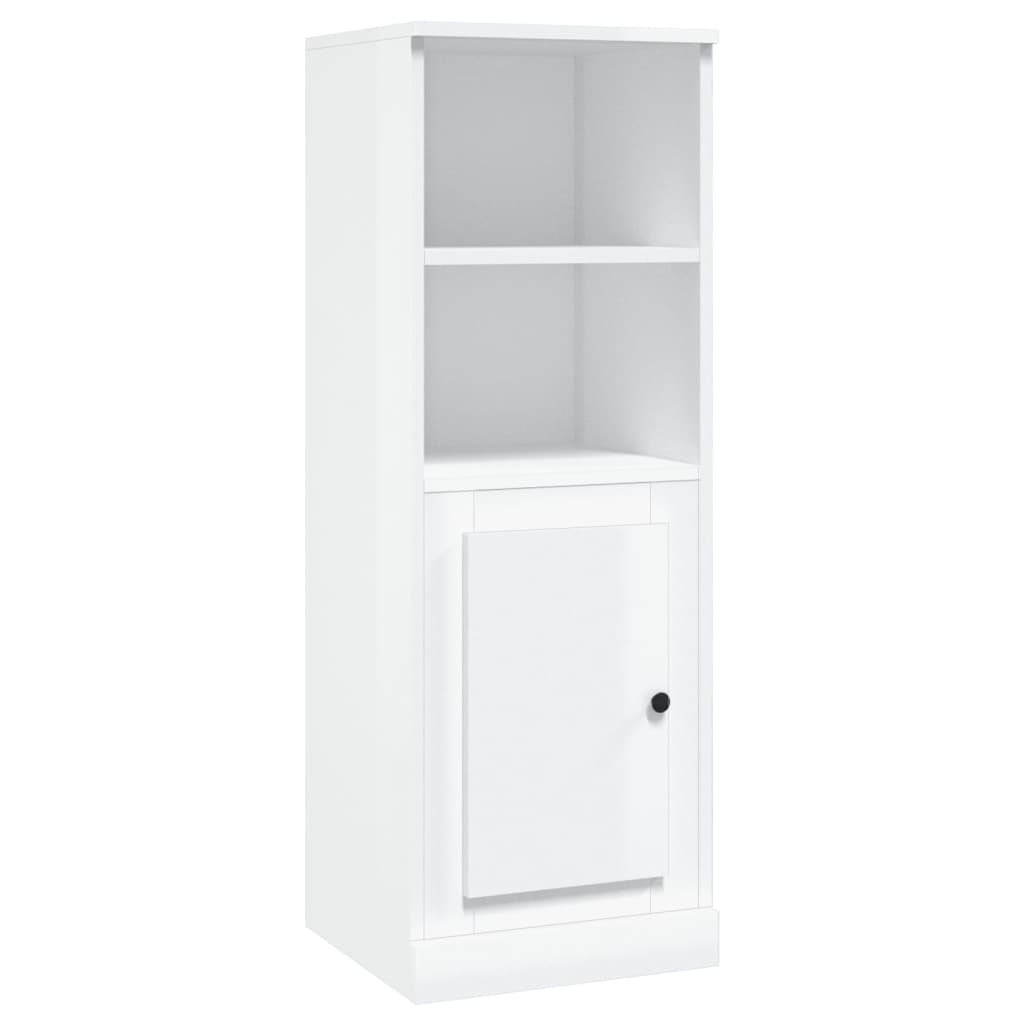 vidaXL Dulap înalt, alb extralucios, 36x35,5x103,5 cm, lemn compozit vidaXL Dulap înalt, alb extralucios, 36x35,5x103,5 cm, lemn compozit