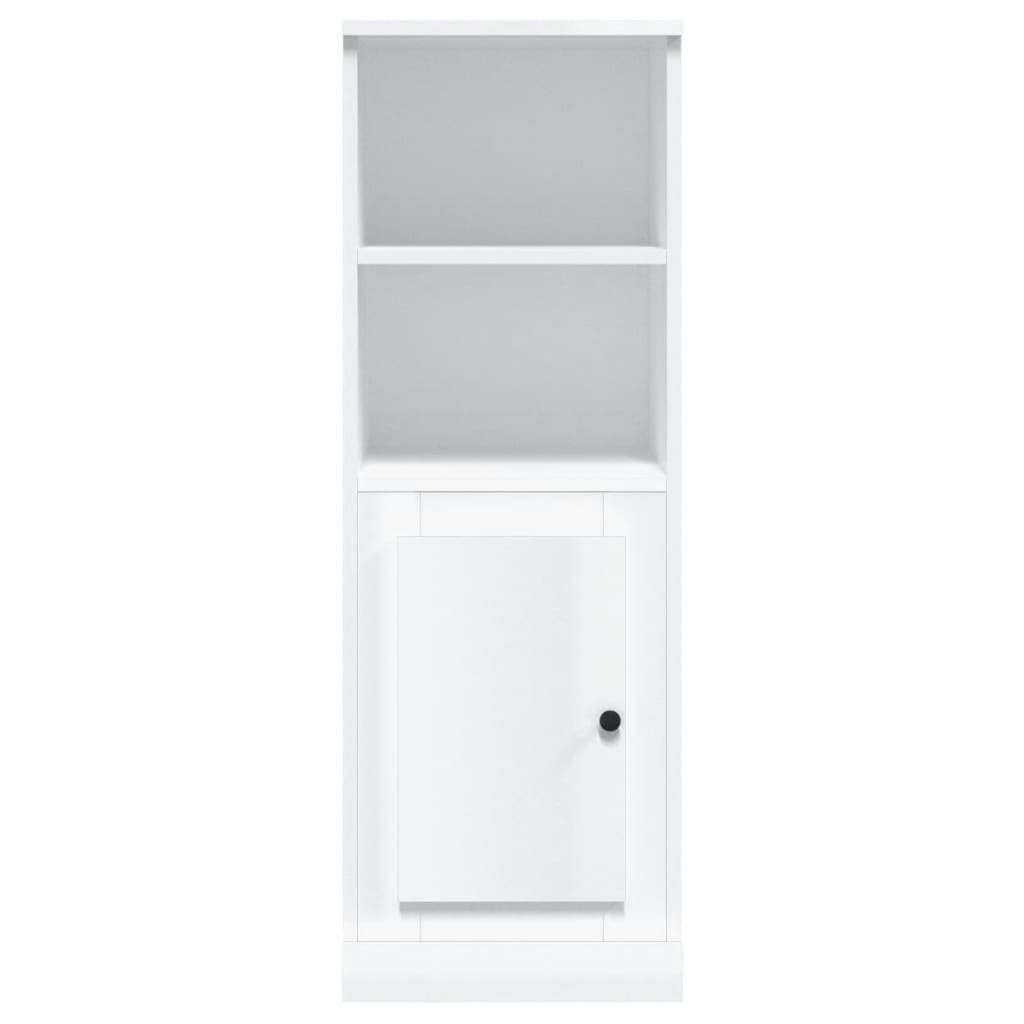 vidaXL Dulap înalt, alb extralucios, 36x35,5x103,5 cm, lemn compozit vidaXL Dulap înalt, alb extralucios, 36x35,5x103,5 cm, lemn compozit