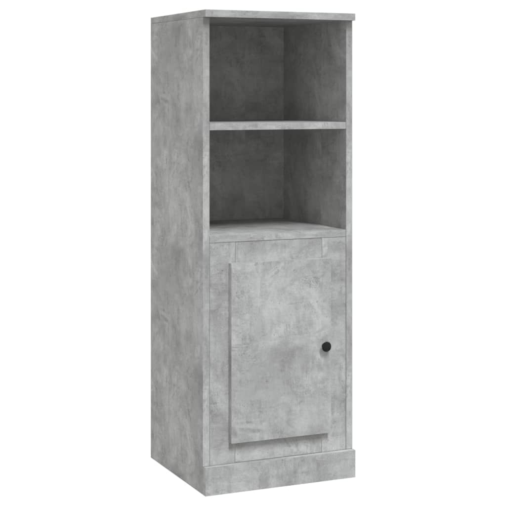 vidaXL Dulap înalt, gri beton, 36x35,5x103,5 cm, lemn compozit