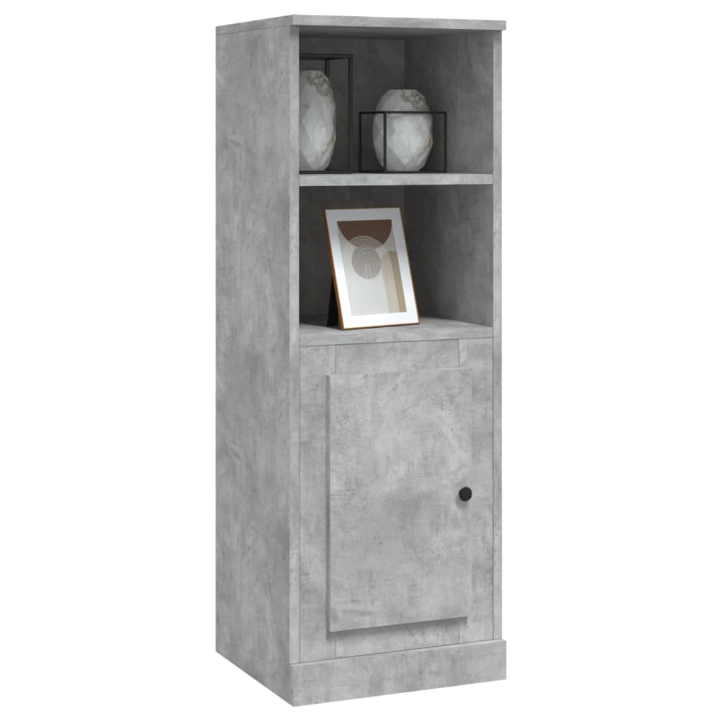 vidaXL Dulap înalt, gri beton, 36x35,5x103,5 cm, lemn compozit