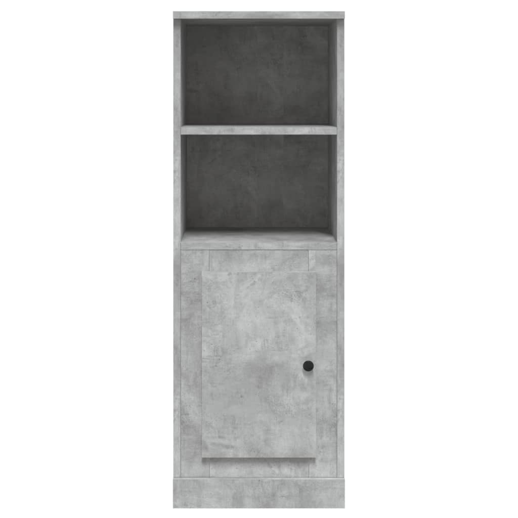 vidaXL Dulap înalt, gri beton, 36x35,5x103,5 cm, lemn compozit
