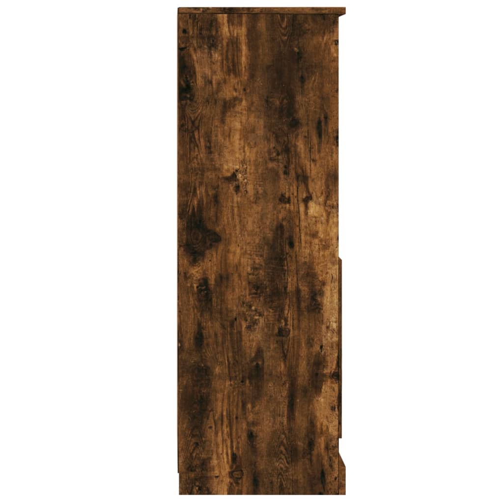 vidaXL Dulap înalt, stejar fumuriu, 36x35,5x103,5 cm, lemn compozit