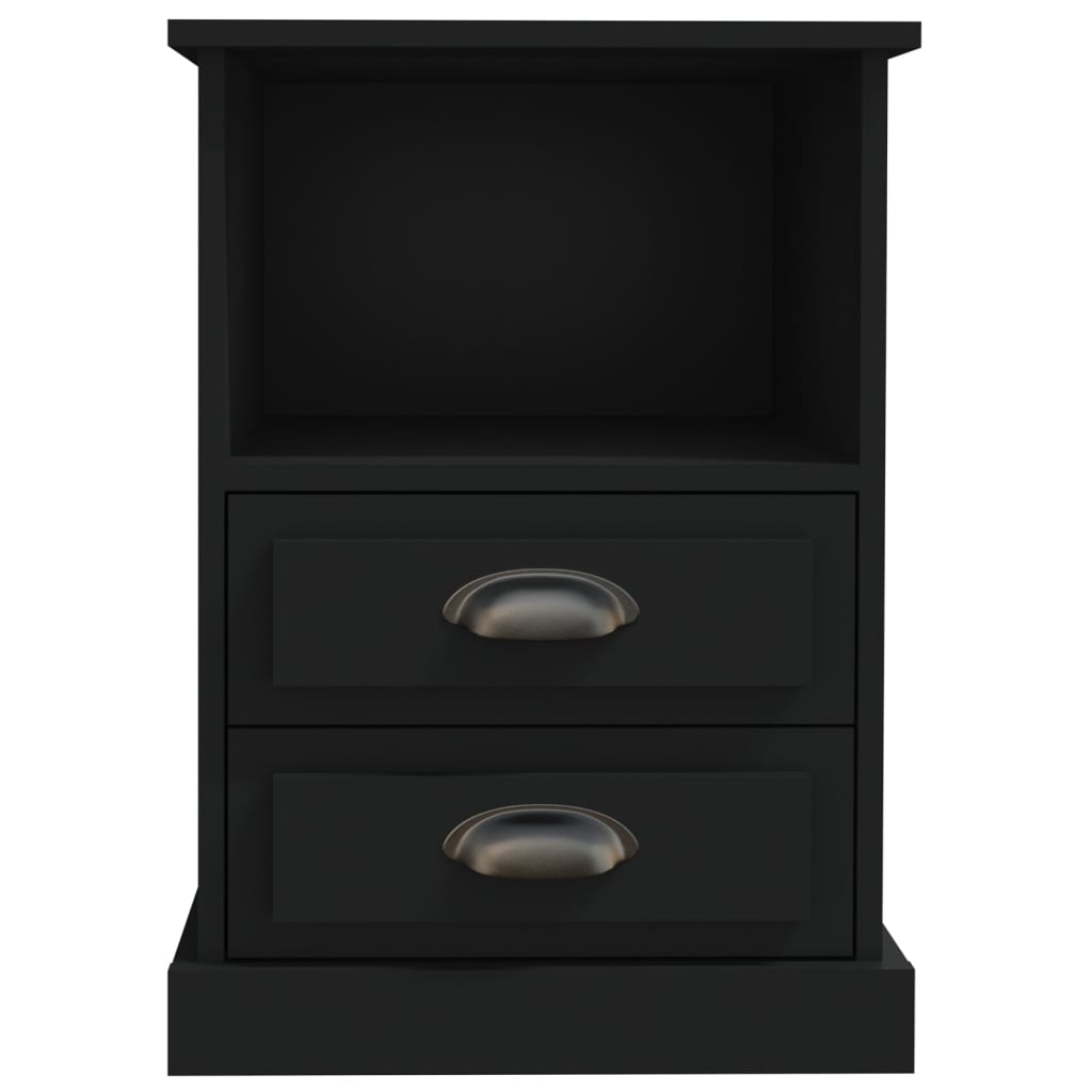 vidaXL Noptiere, 2 buc., negru, 43x36x60 cm vidaXL Noptiere, 2 buc., negru, 43x36x60 cm