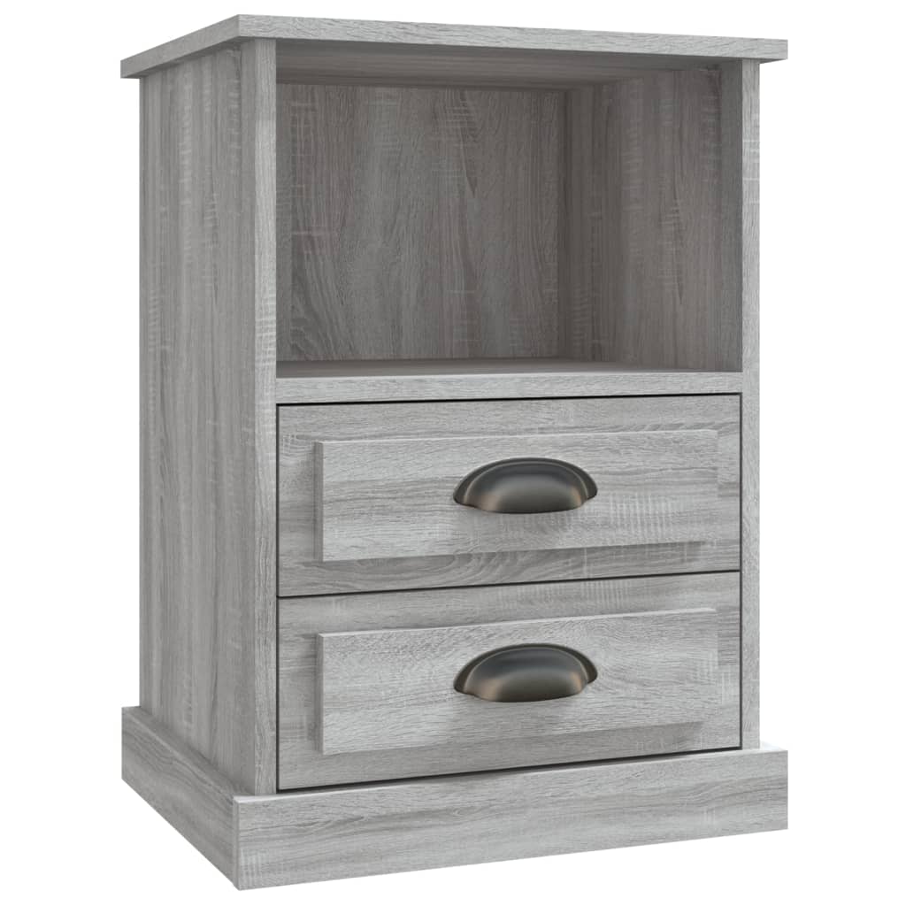 vidaXL Noptiere, 2 buc., gri sonoma, 43x36x60 cm vidaXL Noptiere, 2 buc., gri sonoma, 43x36x60 cm