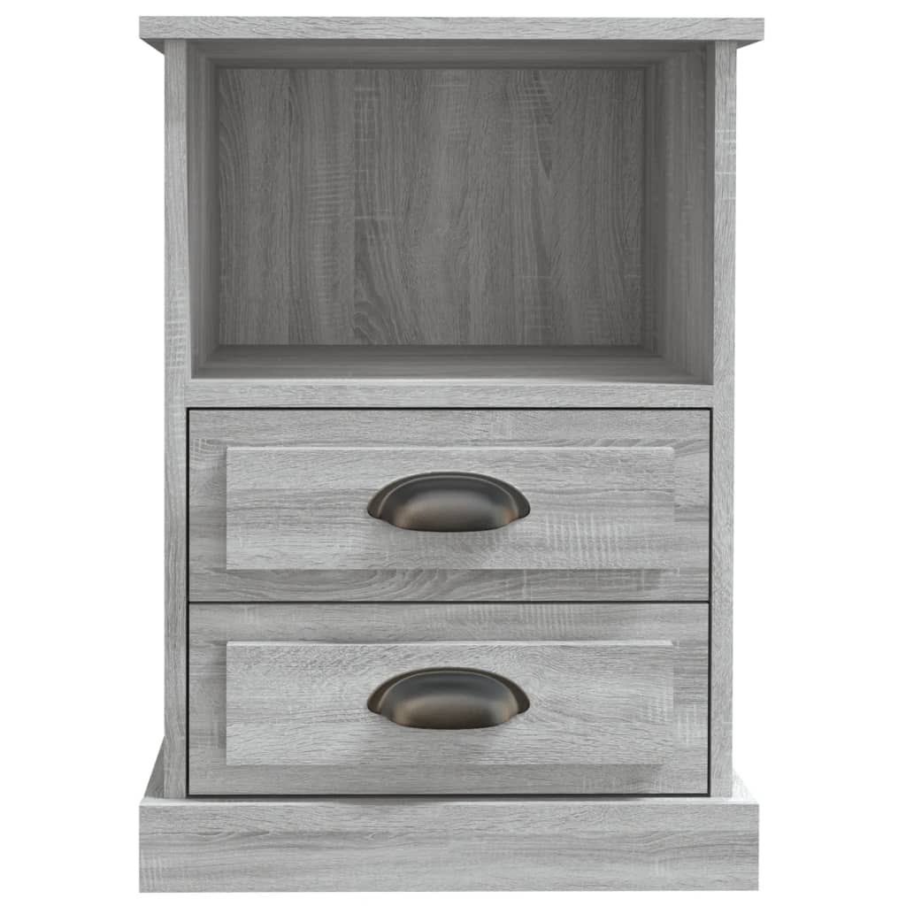 vidaXL Noptiere, 2 buc., gri sonoma, 43x36x60 cm vidaXL Noptiere, 2 buc., gri sonoma, 43x36x60 cm