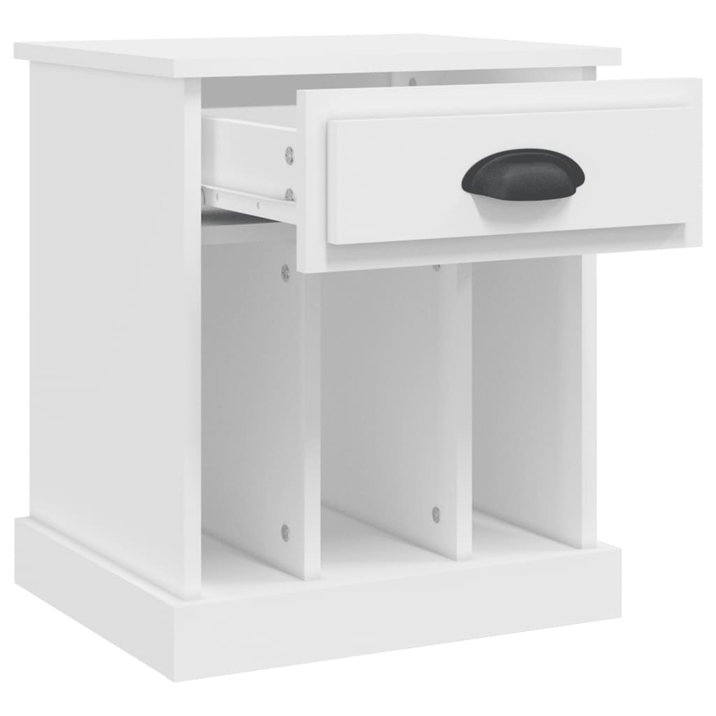 vidaXL Noptiere, alb, 43x36x50 cm vidaXL Noptiere, alb, 43x36x50 cm