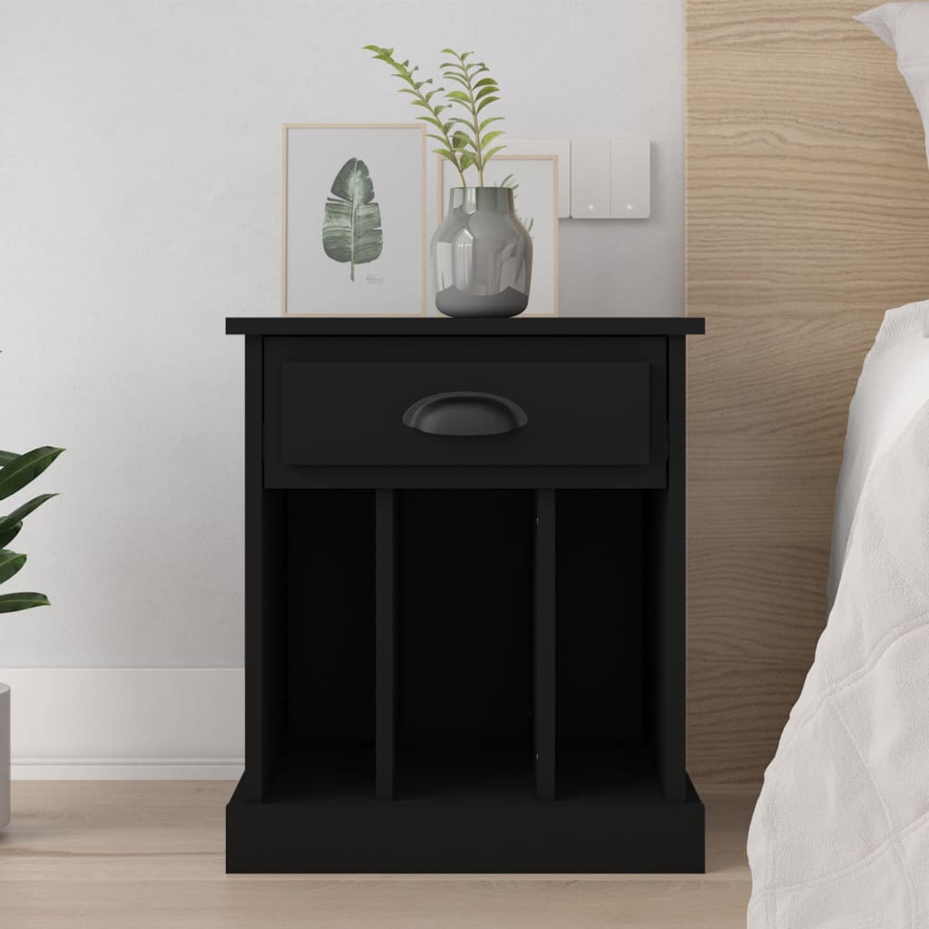 vidaXL Noptiere, negru, 43x36x50 cm vidaXL Noptiere, negru, 43x36x50 cm