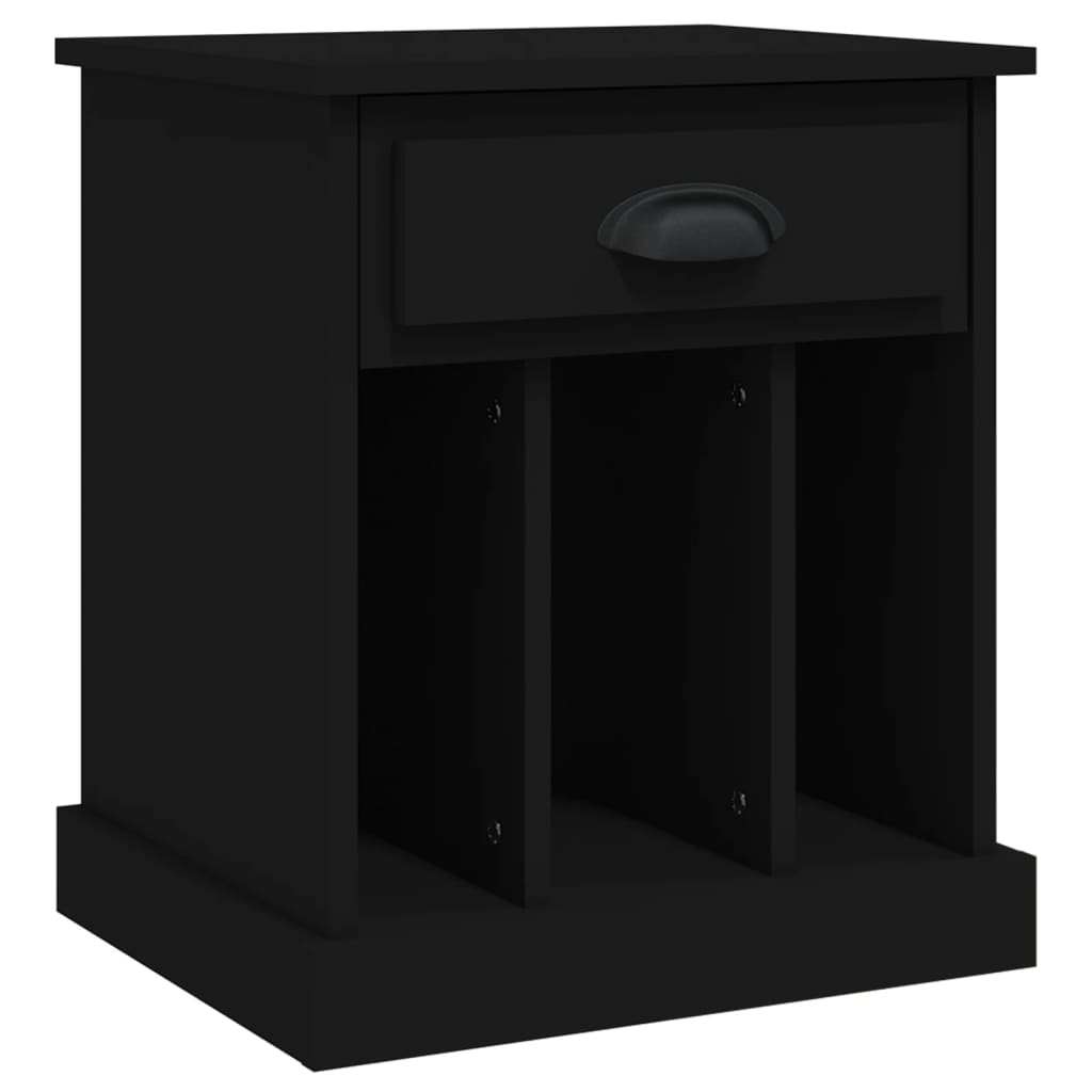 vidaXL Noptiere, 2 buc., negru, 40x35x50 cm vidaXL Noptiere, 2 buc., negru, 40x35x50 cm
