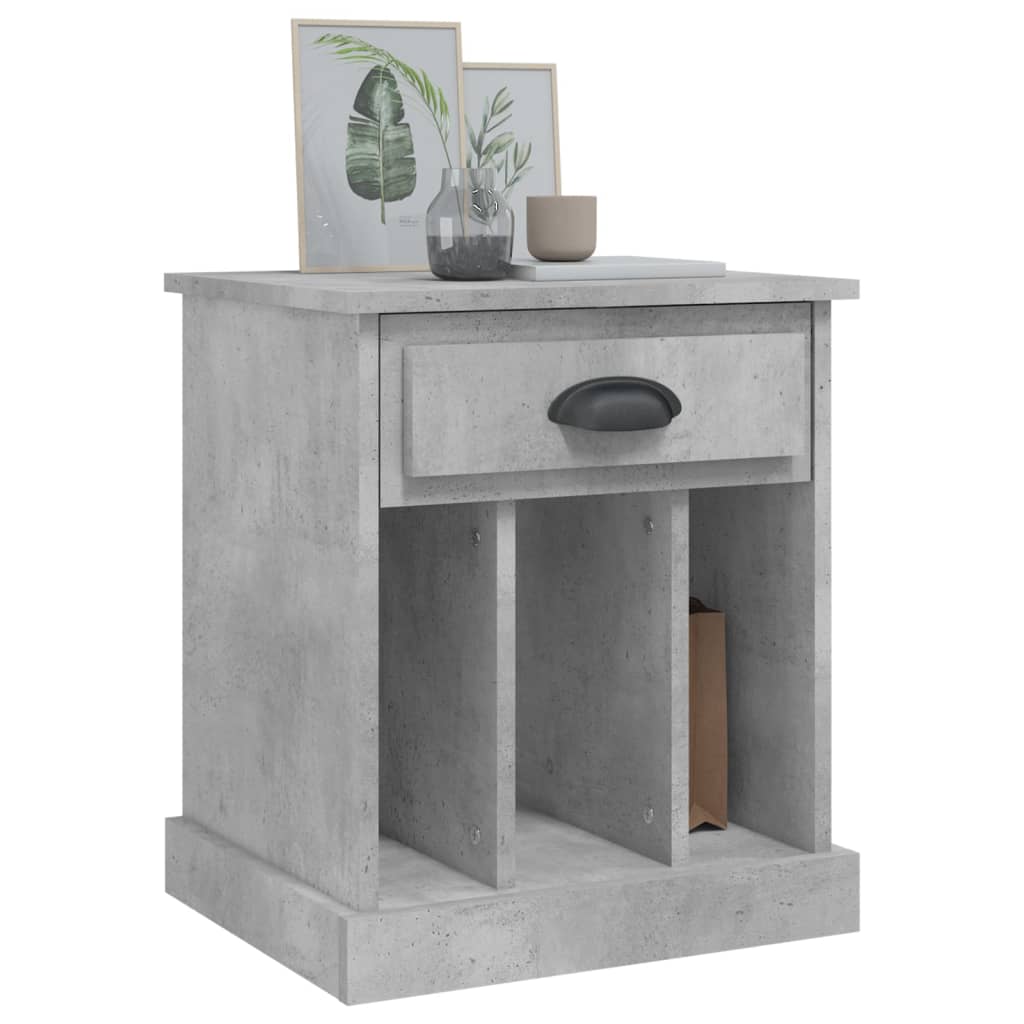 vidaXL Noptiere, gri beton, 43x36x50 cm vidaXL Noptiere, gri beton, 43x36x50 cm