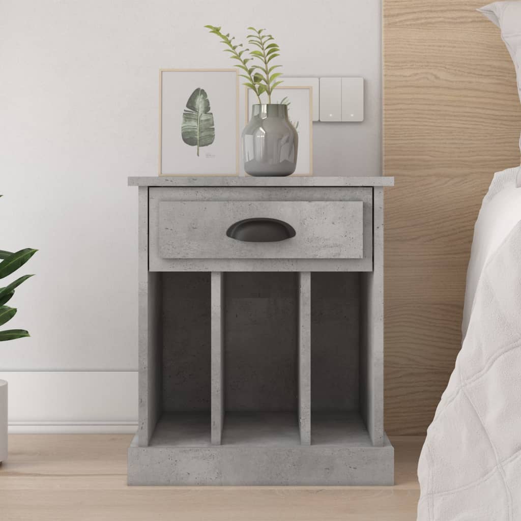 vidaXL Noptiere, gri beton, 43x36x50 cm vidaXL Noptiere, gri beton, 43x36x50 cm