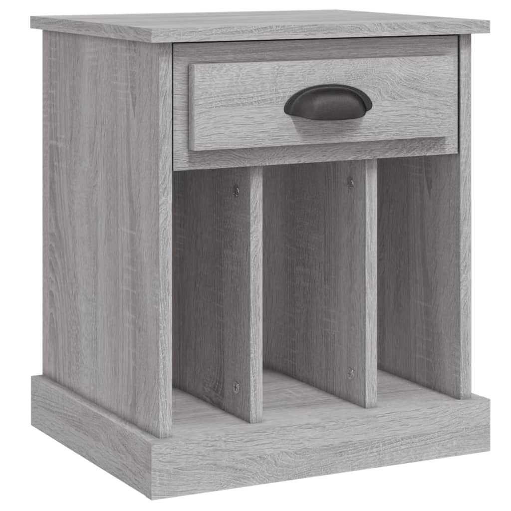 vidaXL Noptiere, 2 buc., gri sonoma, 43x36x50 cm vidaXL Noptiere, 2 buc., gri sonoma, 43x36x50 cm