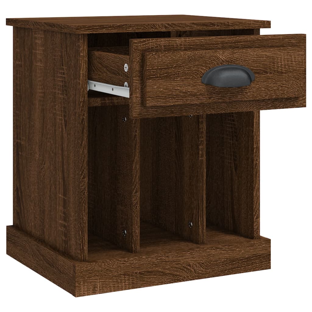 vidaXL Noptiere, 2 buc., stejar maro, 43x36x50 cm vidaXL Noptiere, 2 buc., stejar maro, 43x36x50 cm