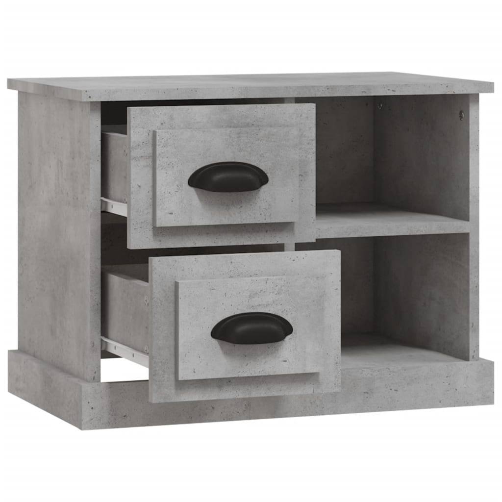 vidaXL Noptieră, gri beton, 60x35,5x45 cm