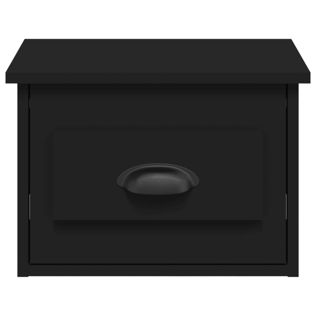 vidaXL Noptieră de perete, negru, 41,5x36x28 cm vidaXL Noptieră de perete, negru, 41,5x36x28 cm