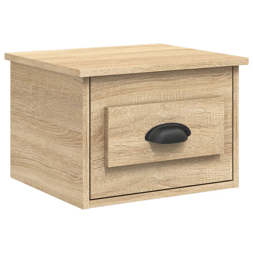 vidaXL Noptiere de perete, 2 buc., stejar sonoma, 41,5x36x28 cm