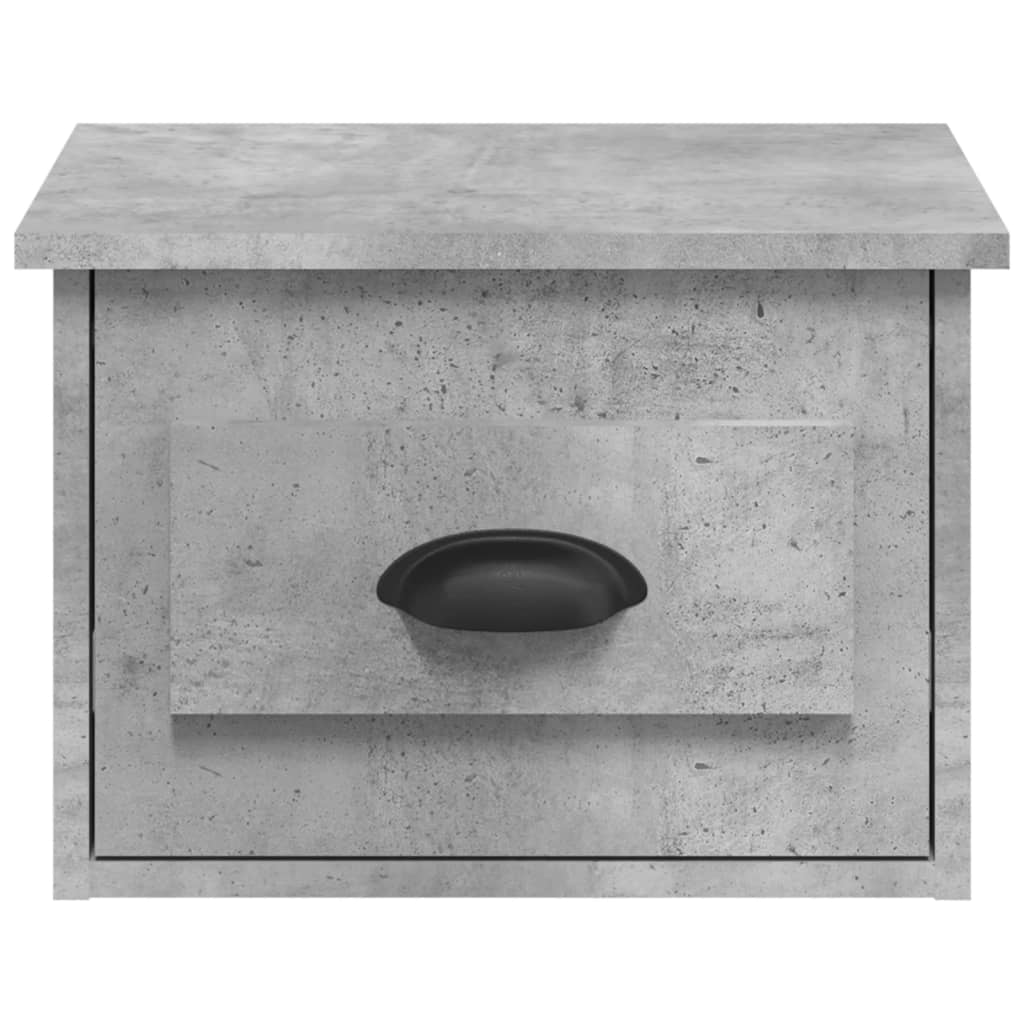 vidaXL Noptieră de perete, gri beton, 41,5x36x28 cm vidaXL Noptieră de perete, gri beton, 41,5x36x28 cm