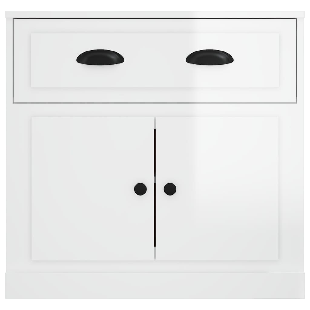 vidaXL Servantă, alb extralucios, 70x35,5x67,5 cm, lemn prelucrat