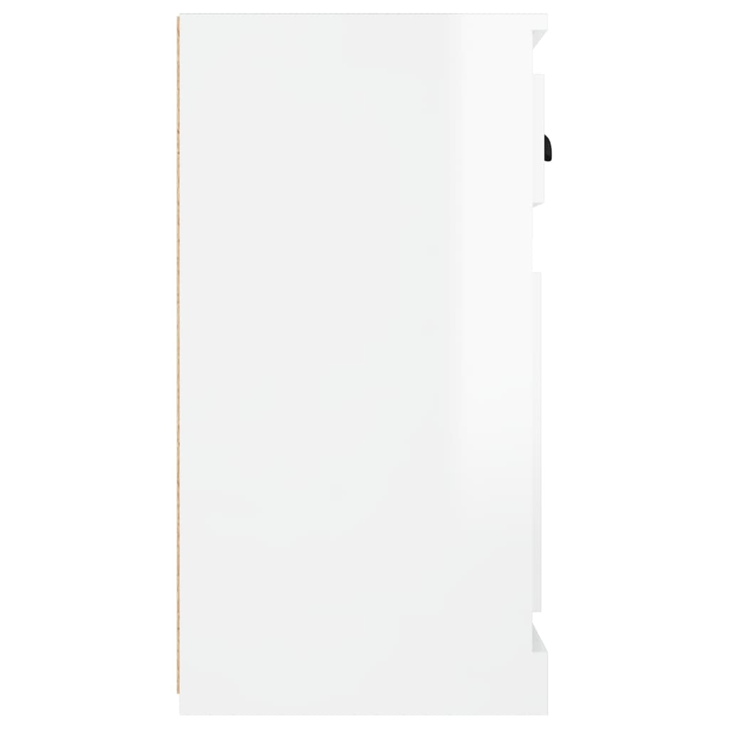 vidaXL Servantă, alb extralucios, 70x35,5x67,5 cm, lemn prelucrat