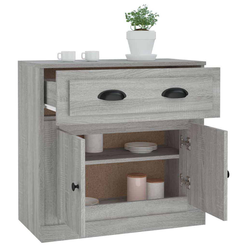 vidaXL Servantă, gri sonoma, 70x35,5x67,5 cm, lemn prelucrat