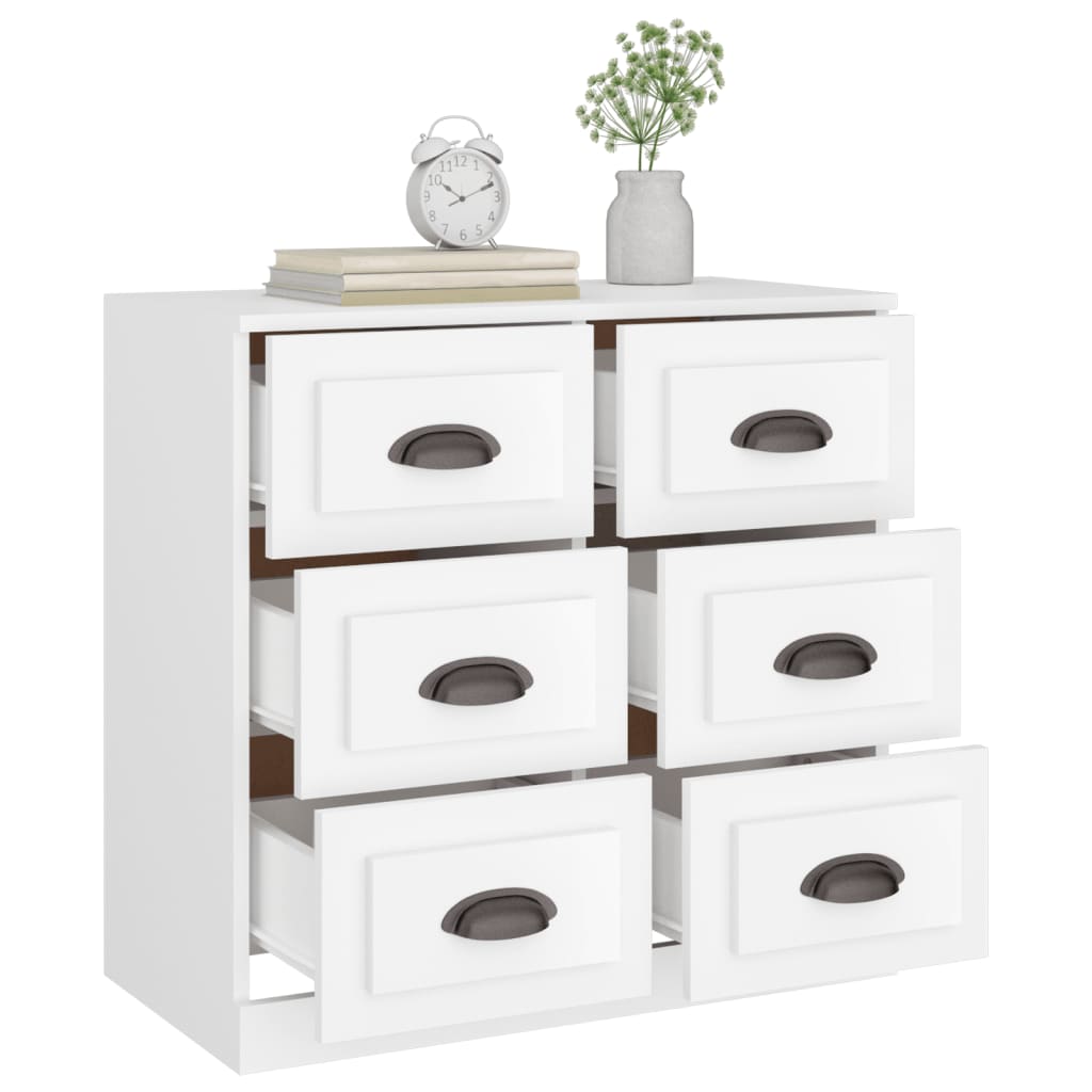 vidaXL Servantă, alb, 70x35,5x67,5 cm, lemn prelucrat vidaXL Servantă, alb, 70x35,5x67,5 cm, lemn prelucrat