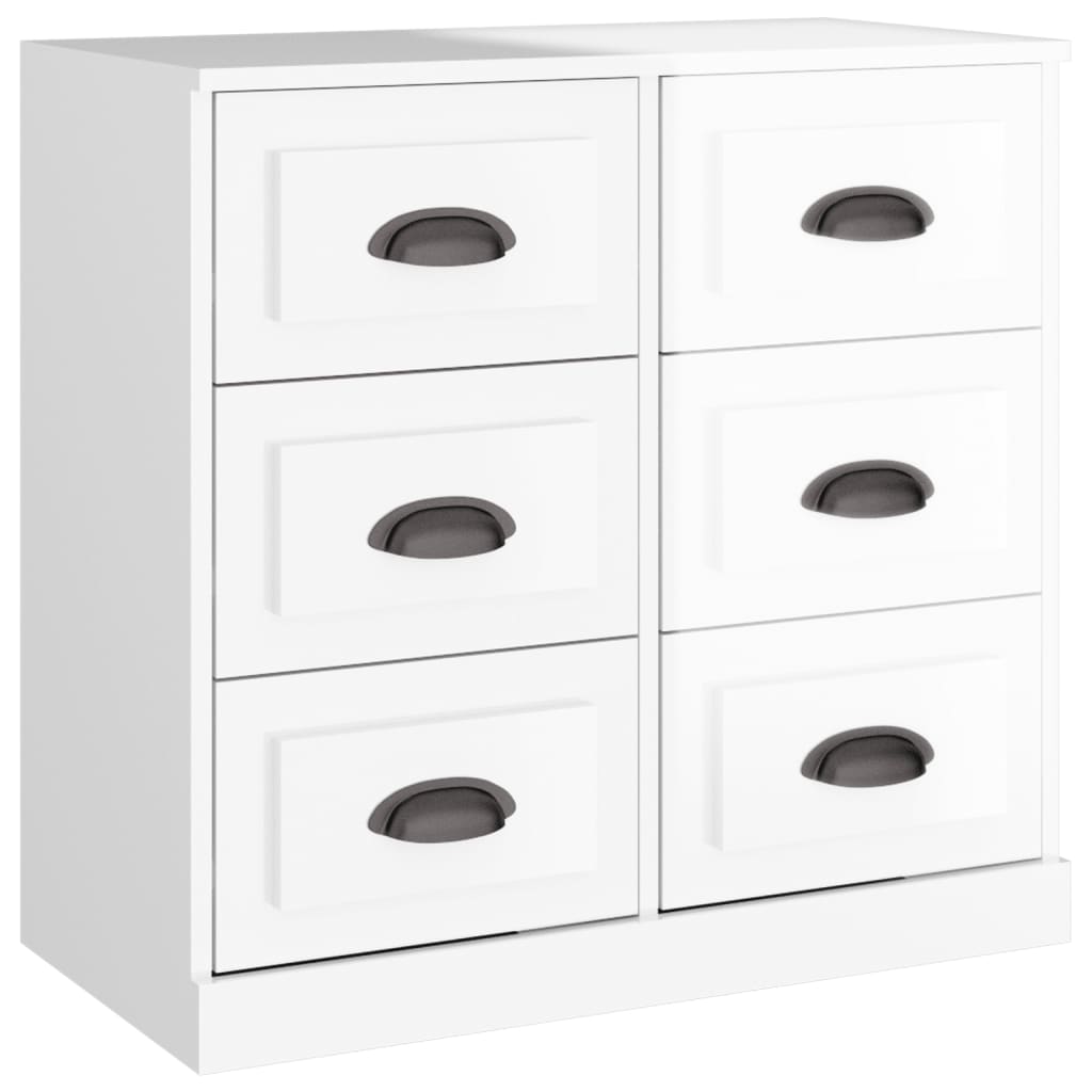vidaXL Servantă, alb extralucios, 70x35,5x67,5 cm, lemn prelucrat