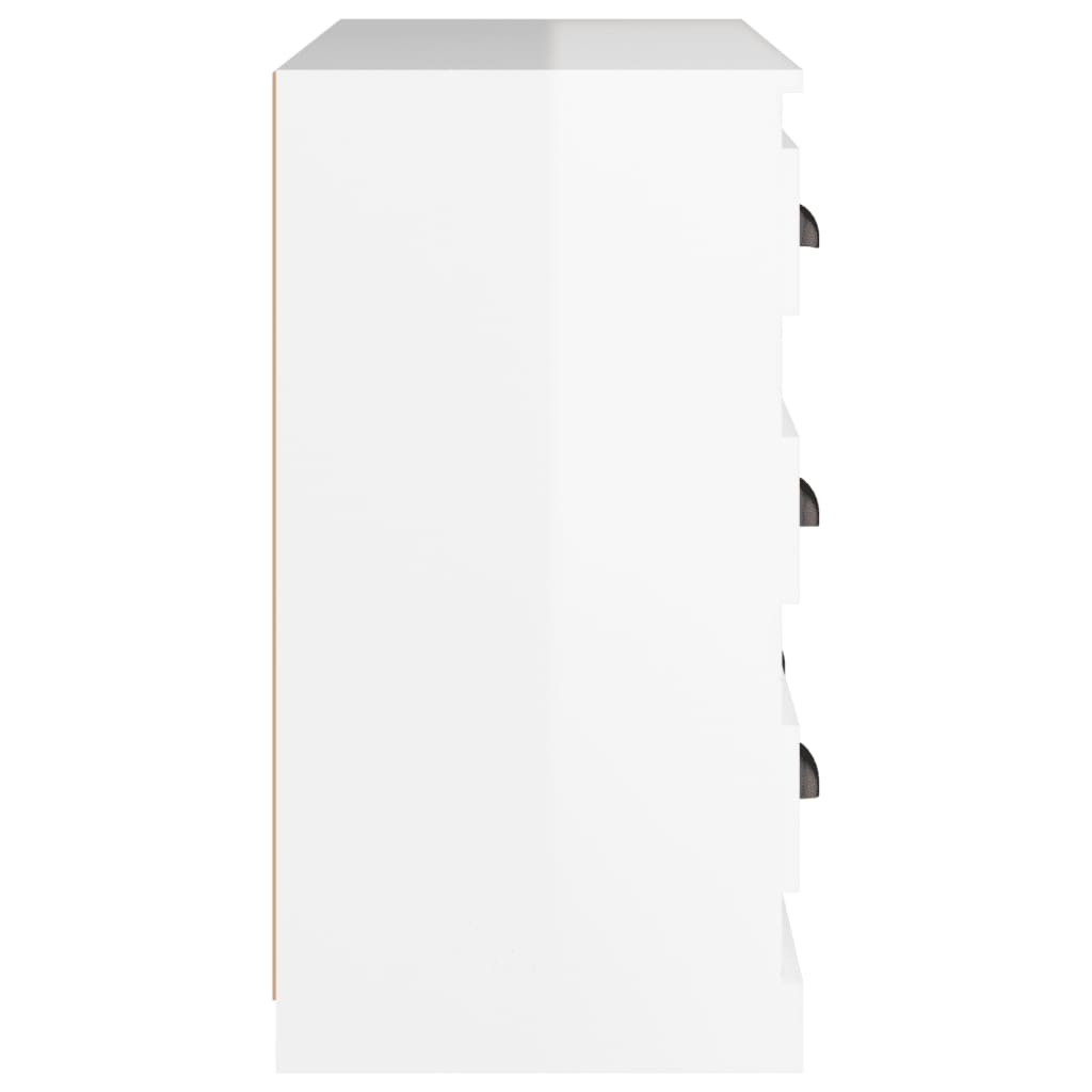 vidaXL Servantă, alb extralucios, 70x35,5x67,5 cm, lemn prelucrat