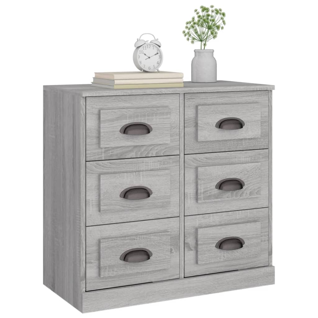 vidaXL Servantă, gri sonoma, 70x35,5x67,5 cm, lemn prelucrat vidaXL Servantă, gri sonoma, 70x35,5x67,5 cm, lemn prelucrat