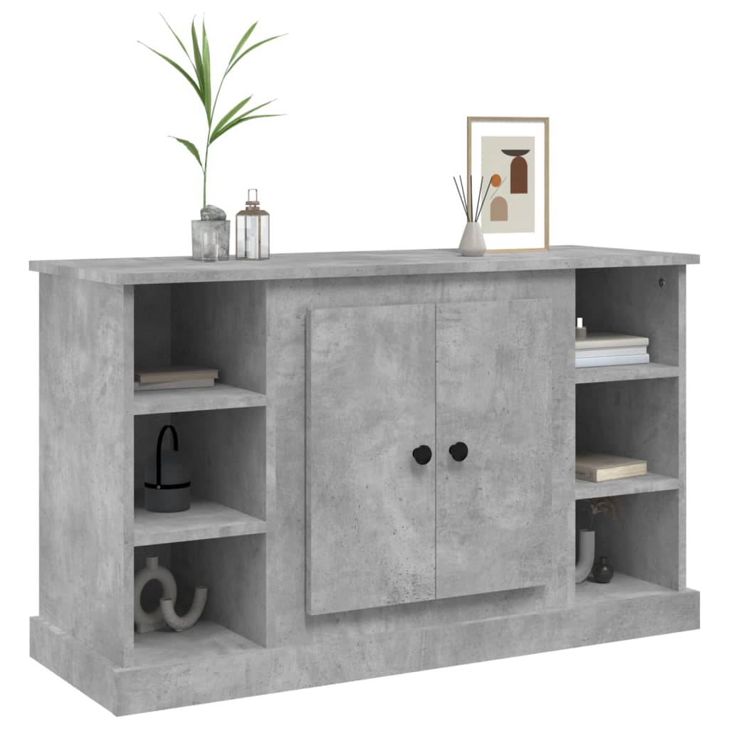 vidaXL Servantă, gri beton, 100x35,5x60 cm, lemn prelucrat