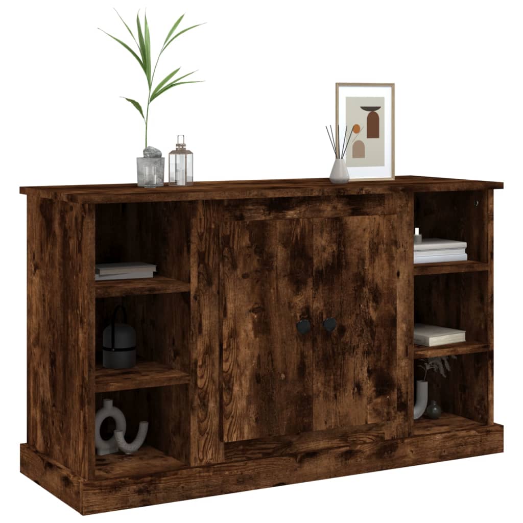 vidaXL Servantă, stejar fumuriu, 100x35,5x60 cm, lemn prelucrat